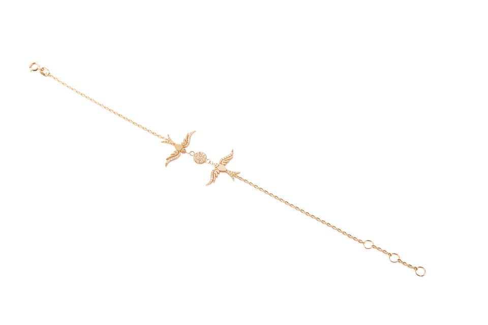 Diamond-Embellished-Dual-Birds-Bracelet