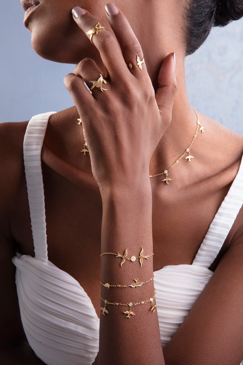 Diamond-Embellished-Dual-Birds-Bracelet