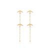 Alluring Avian Diamond Dangle Birds Earing