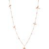 Joyful flock of Birds Diamond Lariat Necklace