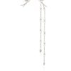 Serene Bird Earing with Cascading Diamond Chains and a Single Diamond Bird