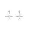 Dancing Birds Sparkling Diamonds Earring