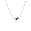 Azure Avian Diamond Bird Necklace