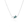 Azure Avian Diamond Bird Necklace