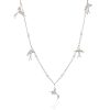 Radiantly Playful Birds Diamond Necklace