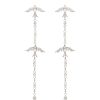 Alluring Avian Diamond Dangle Birds Earing