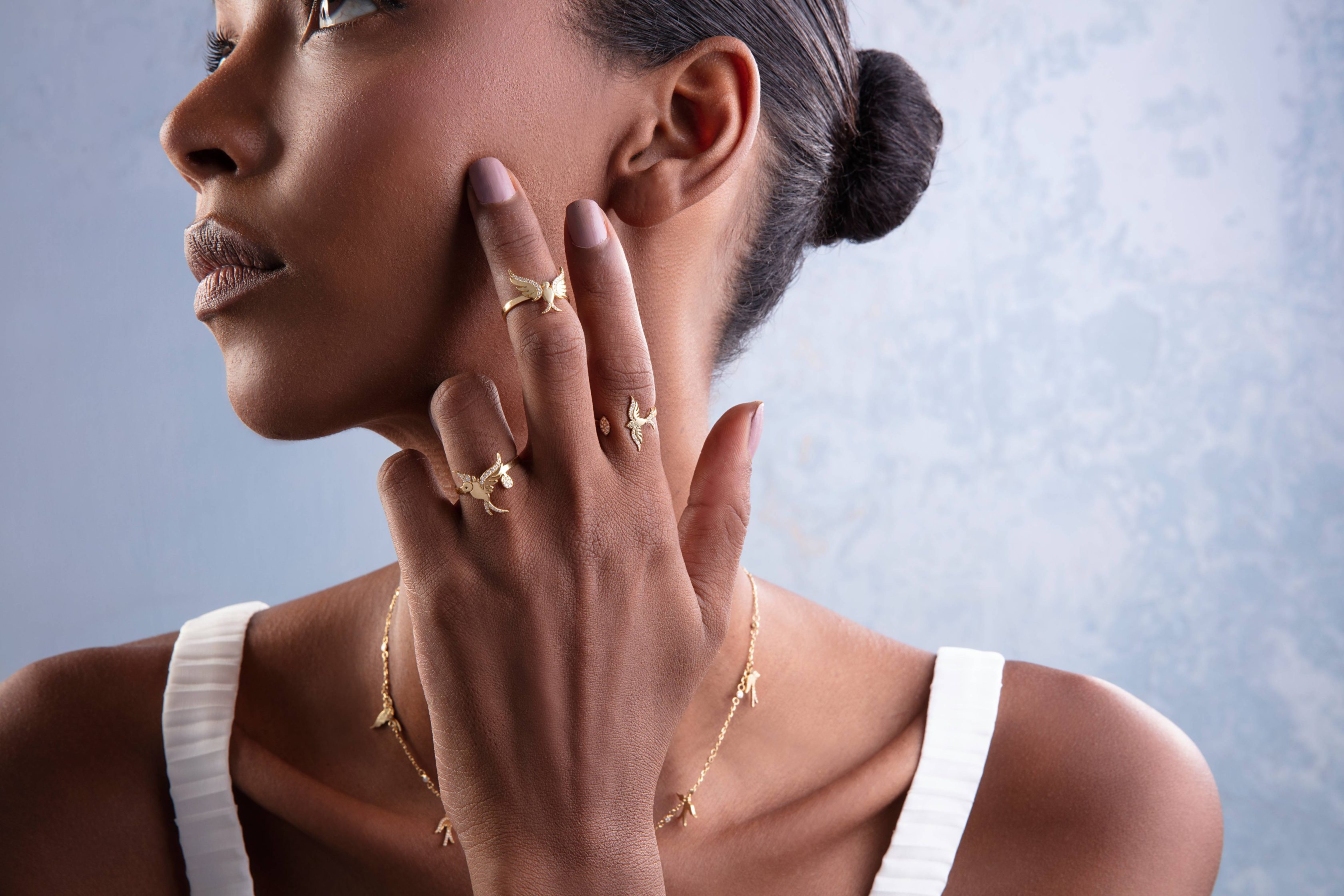 Exquisite Bird Ring with Pear Diamond Design(NUMBER 3)2