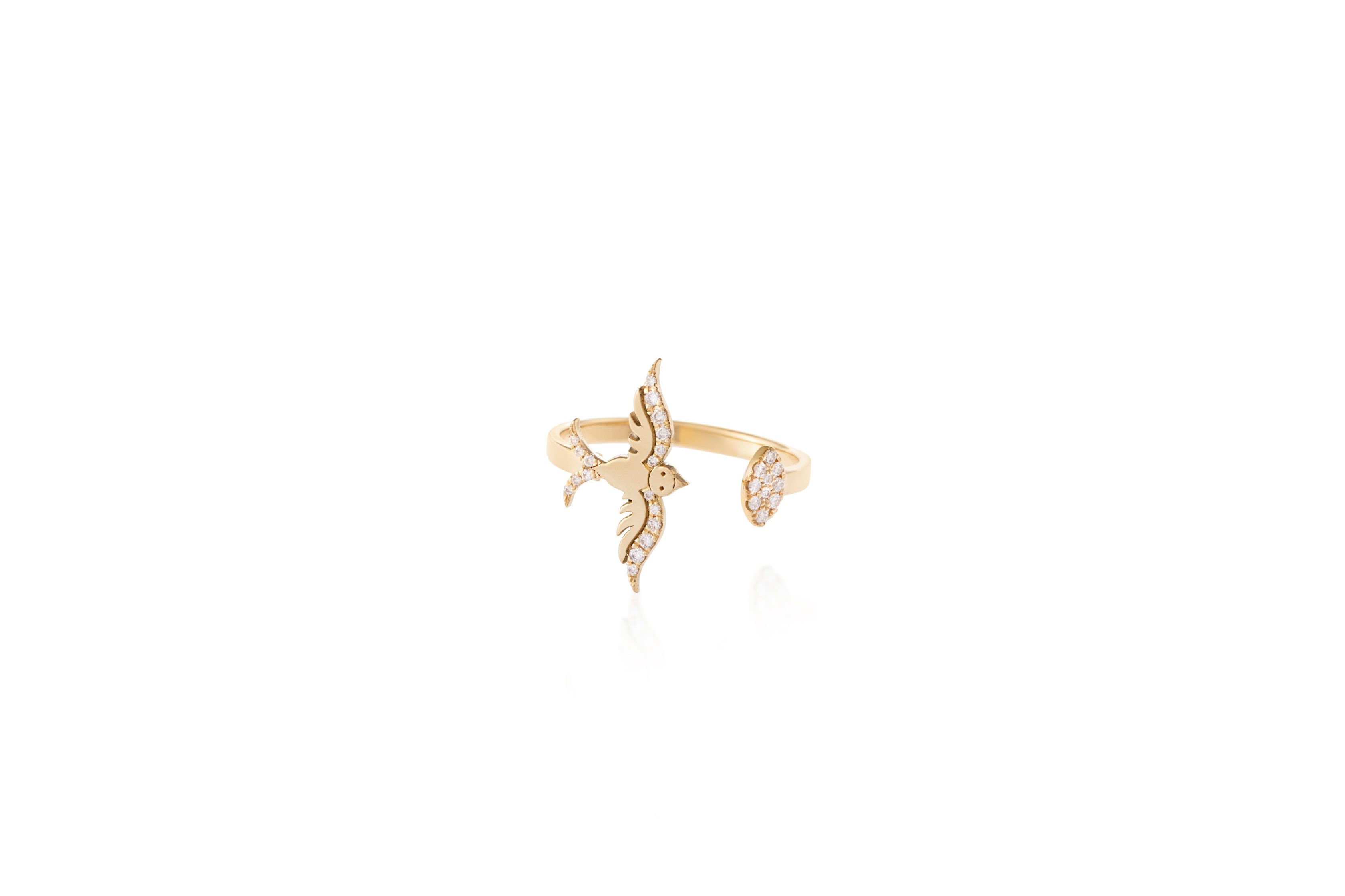 Exquisite Bird Ring with Pear Diamond Design(NUMBER 3)4