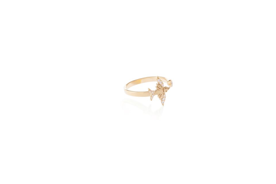 Happy Bird Sparkling Diamond Ring