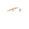 Majestic Bird with a Brilliant Diamond embellished Pear Earing