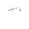 Majestic Bird with a Brilliant Diamond embellished Pear Earing