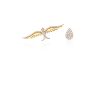 Majestic Bird with a Brilliant Diamond embellished Pear Earing