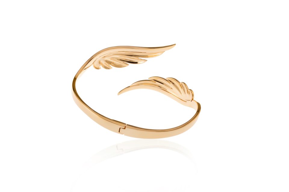 Wings of Sovereignty Diamond Bangle Bracelet