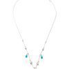 Wings of Elegance Turquoise and Diamonds Necklace