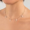 Brilliant Marquise Full Pears Diamond Embossed Choker Necklace