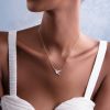 Pristine White Avian Diamond Bird Necklace