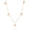 Radiantly Playful Birds Diamond Necklace