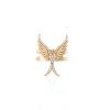 Regal Soaring Bird Stackable Diamond Ring