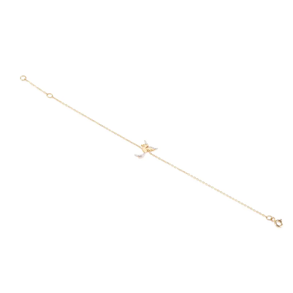 Singularly Empowered Bird Diamond Bracelet