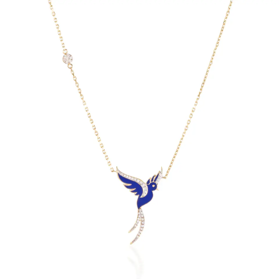 Mesmerizing Indigo Nightingale Diamond Necklace