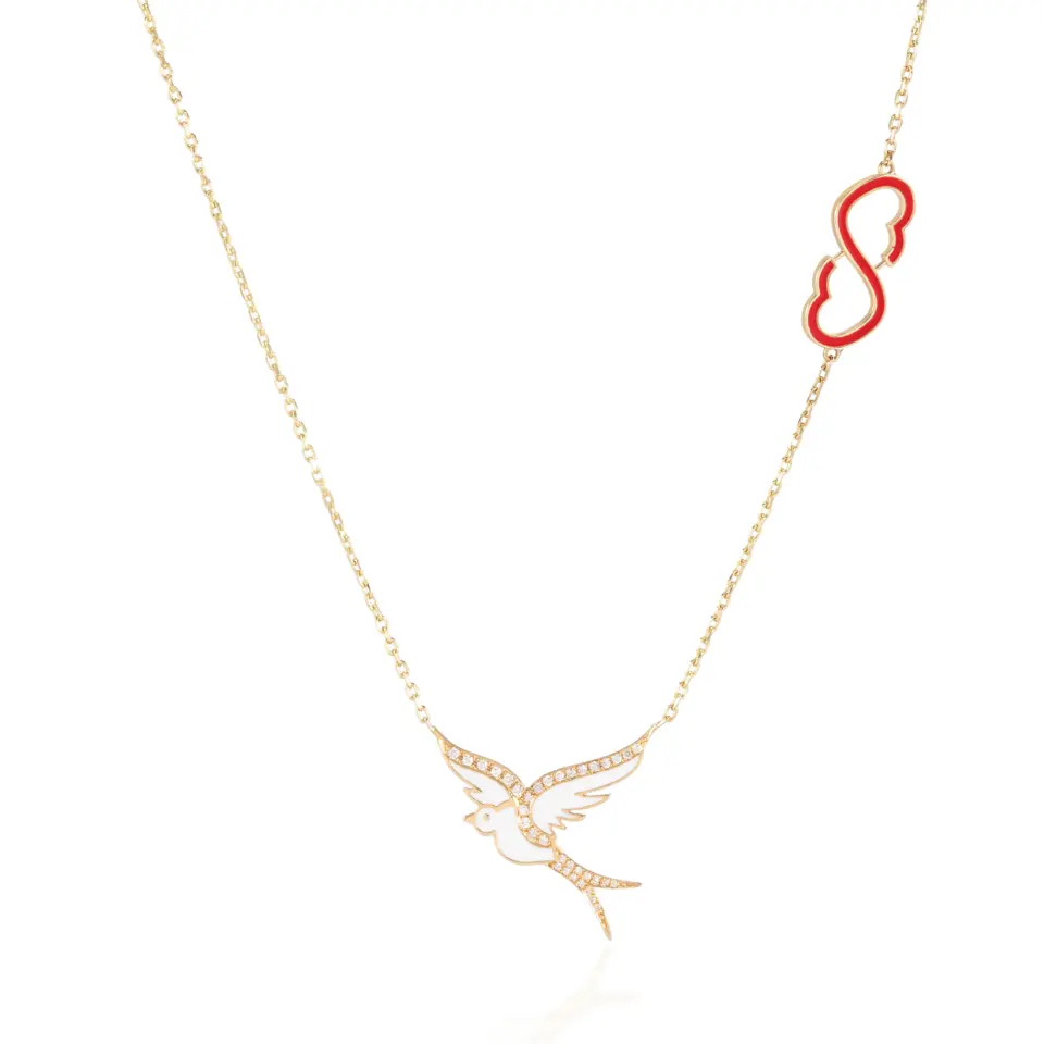 Forever Love Bird Diamond Necklace