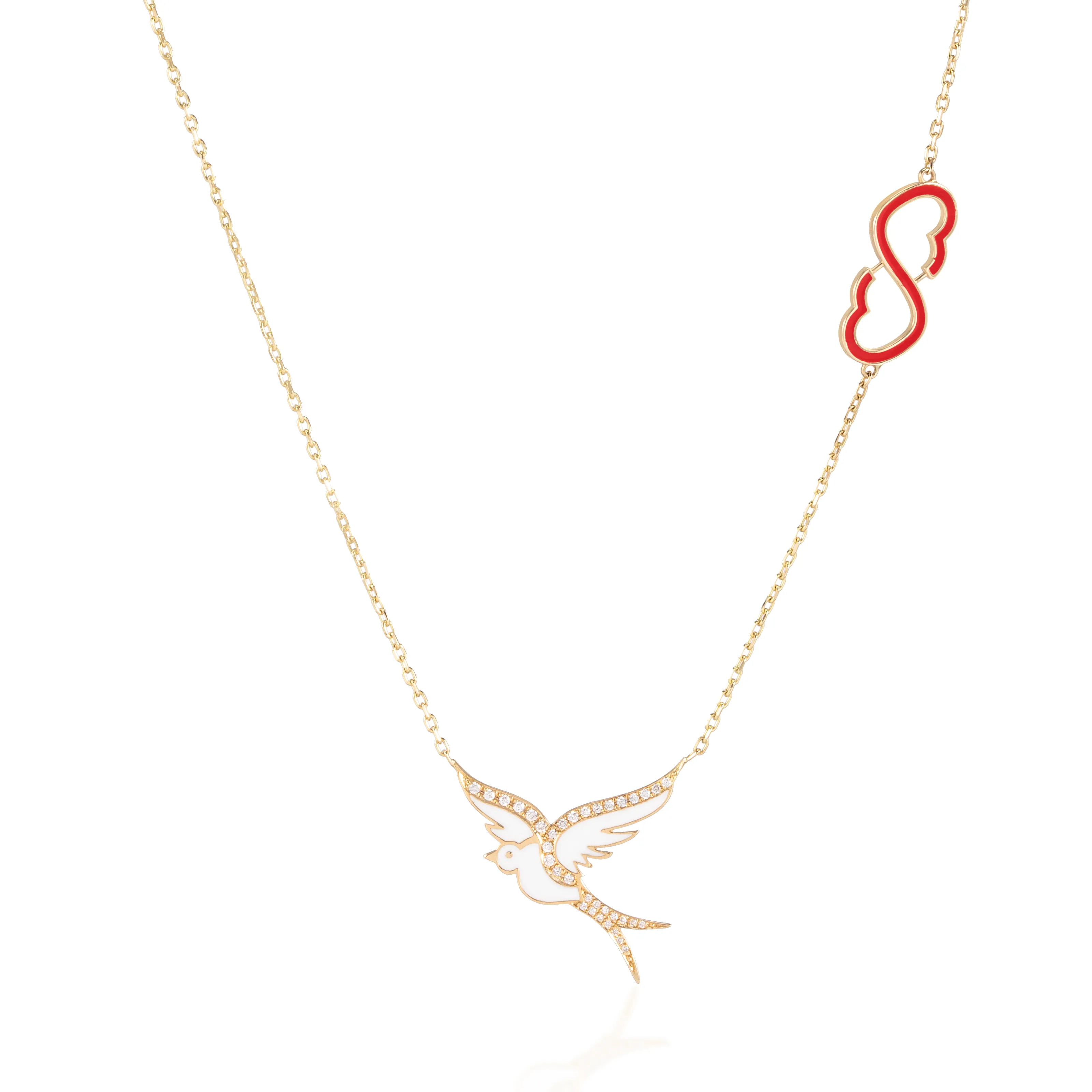 Love Bird Diamond Necklace